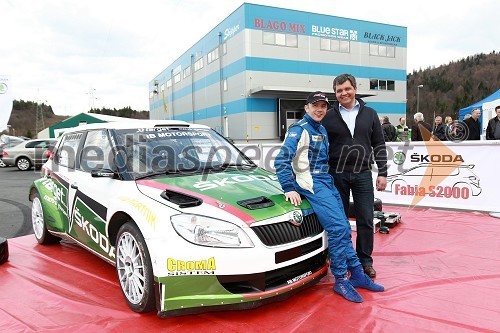 	Škoda Fabia S2000, Aleks Humar, voznik rallyja in ...