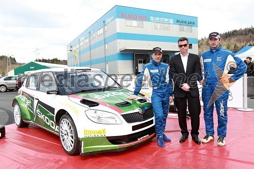 Škoda Fabia S2000, Aleks Humar, voznik rallyja, ... in Darko Lah, voznik rallyja