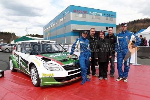 Škoda Fabia S2000, Aleks Humar, voznik rallyja, ... in Darko Lah, voznik rallyja