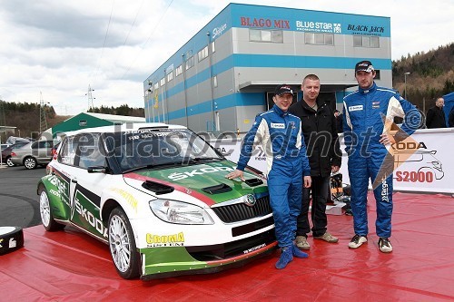 Škoda Fabia S2000, Aleks Humar, voznik rallyja, ... in Darko Lah, voznik rallyja