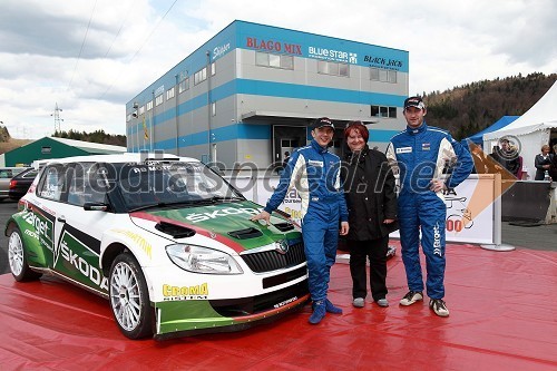 Škoda Fabia S2000, Aleks Humar, voznik rallyja, ... in Darko Lah, voznik rallyja