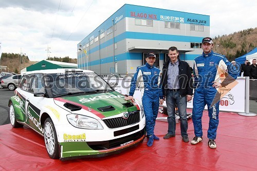 Škoda Fabia S2000, Aleks Humar, voznik rallyja, ... in Darko Lah, voznik rallyja