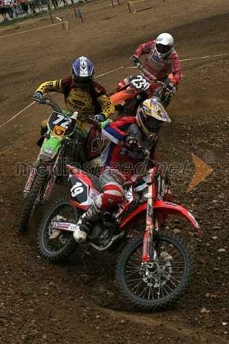 Toni Mulec (MK Slovenj Gradec), Jernej Irt (AMD Sitar Dunlop) in Marko Leljak (Hrvaška)