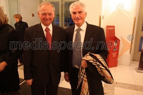 Dr. Alojz Križman ter prof. dr. Ludvik Toplak, predsednik Evropskega središča Maribor