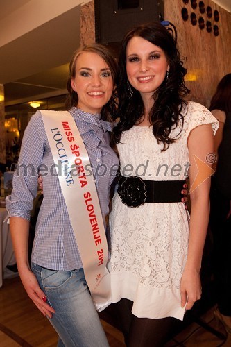 Živa Viktorija Turk, Miss Športa 2011 in Sandra Adam, Miss Slovenije 2010