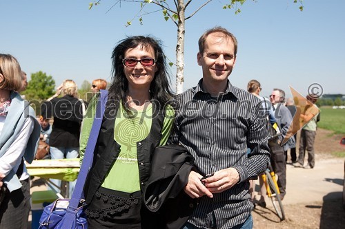 Nataša Zavolovšek, direktorica festivala Exodos in dr. Uroš Grilc, načelnik za kulturo mestne občine Ljubljana