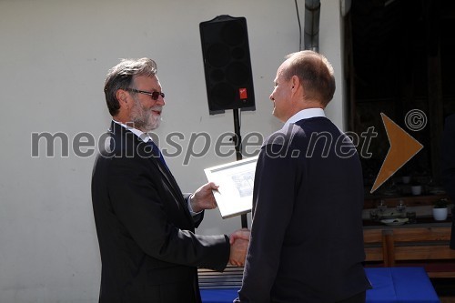 Prof. dr. Ivan Rozman, rektor Univerze v Mariboru ter prof. dr. Marko Jesenšek, dekan Filozofske fakultete Univerze v Mariboru