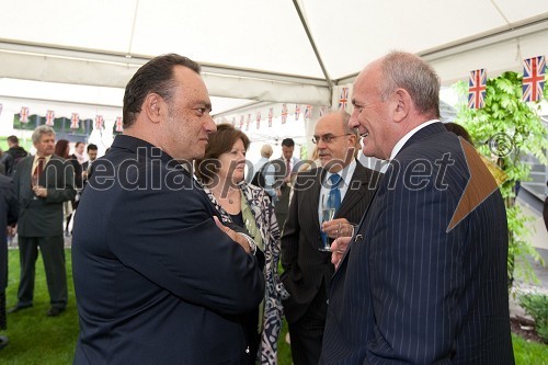 Igor Popov, veleposlanik Makedonije v Sloveniji in Philip Bokov, veleposlanik Bolgarije v Sloveniji