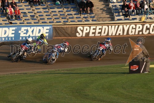 Greg Hancock, ZDA, Kenneth Bjerre, Danska, Emil Sayfutdinov, Rusija in Jarosłav Hampel, Poljska