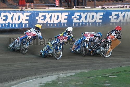 Nicki Pedersen (Danska), Tomasz Gollob (Polska) in Emil Sayfutdinov (Rusija)