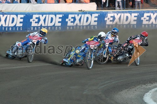 Nicki Pedersen (Danska), Tomasz Gollob (Polska) in Emil Sayfutdinov (Rusija)