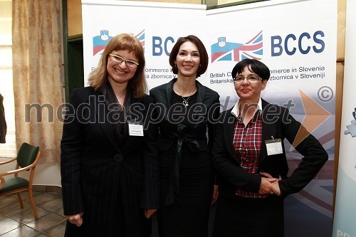 Jana Šušteršič, Profiles International Slovenia, Zvezdana Lubej, direktorica Profiles International Slovenia in Saša Rakita, direktorica marketinga na BCCS