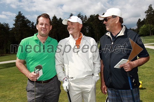 Gregor Vehovec, soorganizator dogodka, Danilo Valek in Radovan Mijailović