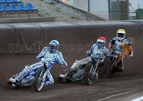 Matej Žagar (AMTK Ljubljana), Mathieu Tresarrieu (Francija) in Daniel Nermark (Švedska)