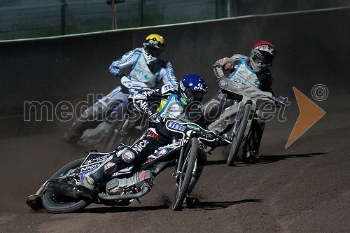 Adrian Miedzinski (Poljska), Matej Žagar (AMTK Ljubljana) in Aleksander Čonda (AMD Krško)