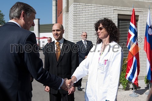 dr. Danilo Türk, predsednik Republike Slovenije, mag. Robert Cugelj, direktor Inštituta RS za rehabilitacijo in Helena Burger, predstojnica URI Soča