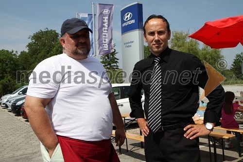 Mirč Podbrežnik, gostinec in Rikardo Flanjak, vodja prodaje
