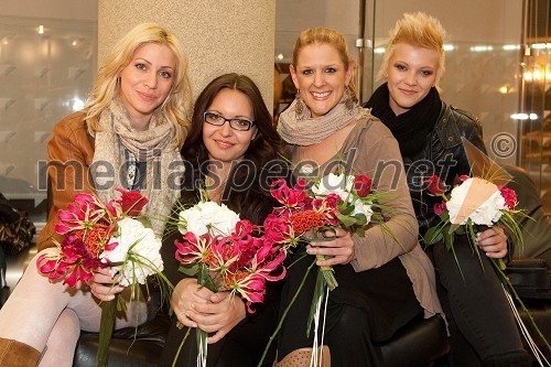 Martina Majerle, 	Ana Bezjak, Sandra Feketija in Katja Koren, pevke