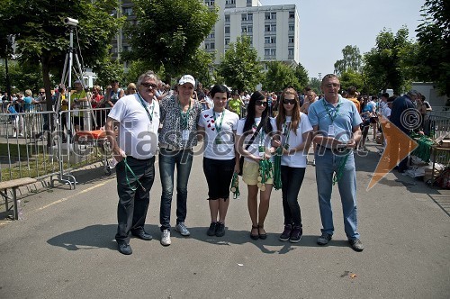 Zvonko Murgelj, direktor podjetja Radenska, Petra Majdič, smučarska tekačica, ..., ..., ... in ...