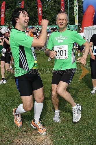 Gregor Smerjac in Ičo Garibović, tek na 21 km