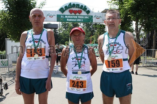 Samo Potokar, Drago Boroja, Nedeljko Todorović, tek na 42 km