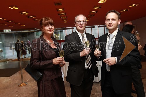 ..., Christoph Droste in Franci Bolta, direktor avtomobilske znamke Audi pri Porsche Slovenija d.o.o.