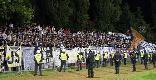 Dogajanje na tribunah stadiona Ljudski vrt