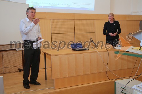 Prof. dr. Danijel Rebolj, rektor Univerze v Mariboru in prof. dr. Aleksandra Lobnik