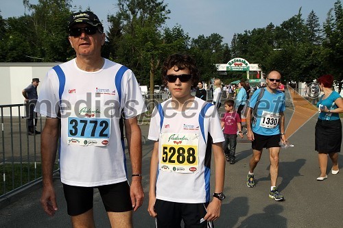 Andrej Češnovar, tek na 10 km in Domen Davidovič, tek na 5,5 km