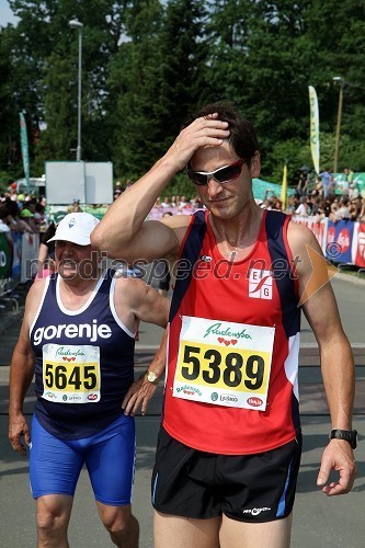 Martin Lah in Aleš Rozman, tek na 5,5 km