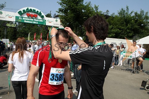 Igor Oblak, tek na 10 km in Primož Peterka, smučarski skakalec