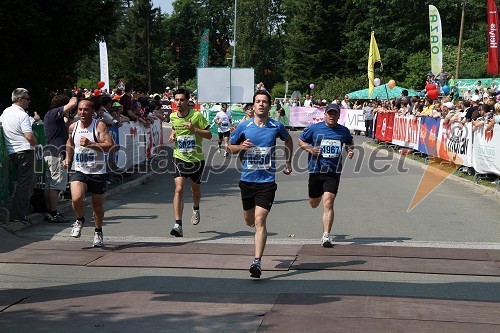 Stanko Papič, Tomaž Horvat, Valentin Koblar, Janko Frešer, tek na 10 km	