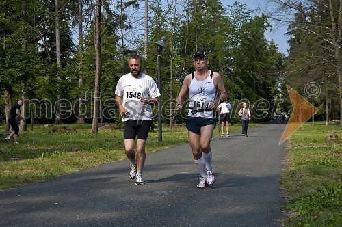 Boris Pal in Marko Završki, tek na 21 km