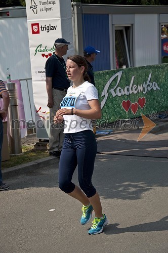 Ajda Pristavec, 4. mesto na teku 10 km ženske