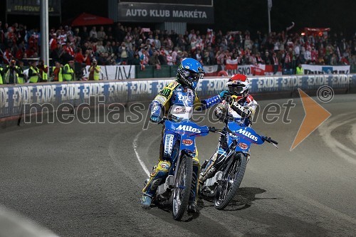 Tomasz Gollob (Poljska) in Jaroslaw Hampel (Poljska)