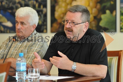 Dr. László Göncz, poslanec madžarske narodnostne skupnosti v Državnem zboru Republike Slovenije ter Danilo Krapec, direktor Regionalne razvojne agencije Mura