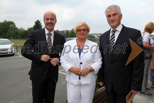 Dr. Ivan Eržen, državni skretar za zdravje, 	mag. Friderika Kresal, predavateljica fizoterapije ter prof. dr. Ludvik Toplak, predsednik Evropskega središča Maribor