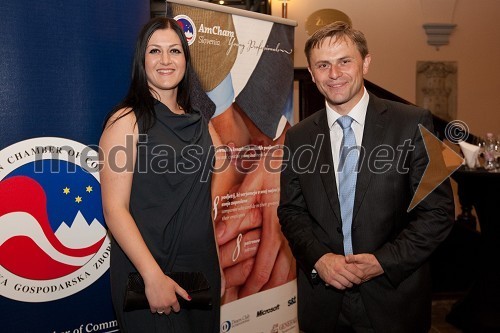 Maja Košir, AmCham in Tomaž Lanišek, Goodyear / Sava tires d.o.o.