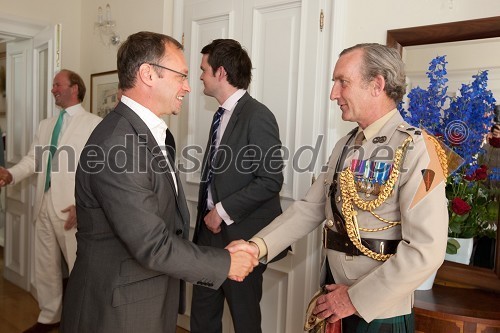 Kevin Morrison, predsednik Britanske gospodarske zbornice v Sloveniji (BCCS) in Ian Stafford, vojaški ataše na Britanski ambasadi