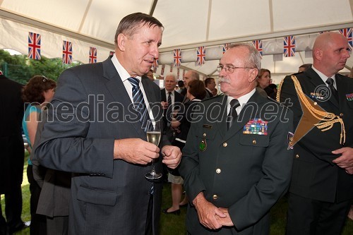 Jožef Jerovšek, politik in brigadir Vladimir Maher, direktor GŠSV