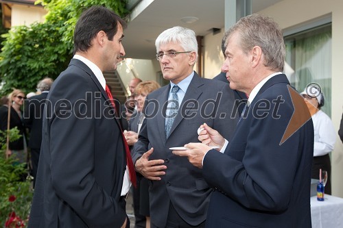 Janez Kopač, politik, Roko Žarnić, minister za okolje in prostor in Davorin Kračun, predsednik Rotary kluba Maribor