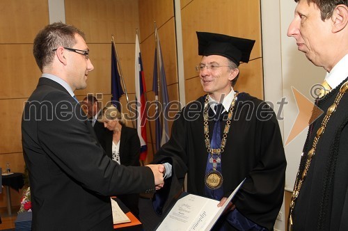 Dr. Bojan Kulčar, Fakulteta za kemijo in kemijsko tehnologijo Univerze v Mariboru ter prof. dr. Danijel Rebolj, rektor Univerze v Mariboru	