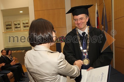 Dr. Maja Prevolnik, Fakulteta za kmetijstvo in biosistemske vede ter prof. dr. Danijel Rebolj, rektor Univerze v Mariboru	