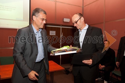 mag. Črtomir Remec, predsednik Inženirske zbornice Slovenije (IZS) in mag. Marko Završki, Gradis BP Maribor