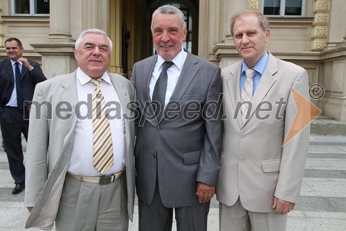 Prof. dr. Nikolay Tsuglenok, rektor Krasnoyarsk State Agrarian University, dr. Martin Lipičnik, dekan celjske Fakultete za logistiko ter dr. Valery Lukinykh, Krasnoyarsk State Agrarian University