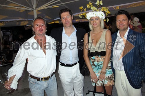 Artur Štern, Franci Breznik ml., Marika Savšek, miss Universe 2010 in Leo Ivanjko, lastnik podjetja Vinag