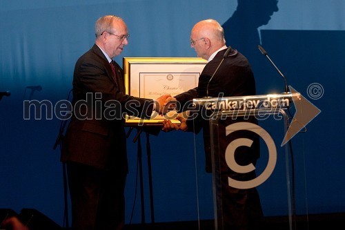 Ray Klinginsmith, predsednik Rotary International in Stanko Ojnik, prvi guverner Distrikta 1912