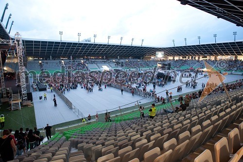 Stadion Stožice pred koncertom