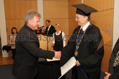 Dr. Ljubo Vošnjak, Fakulteta za varnostne vede in prof. dr. Danijel Rebolj, rektor Univerze v Mariboru