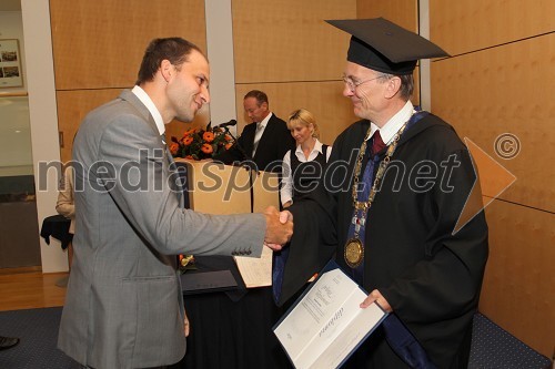 Dr. Matjaž Turinek, Fakulteta za varnostne vede in prof. dr. Danijel Rebolj, rektor Univerze v Mariboru